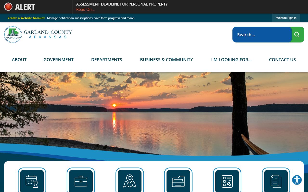 Garland County 72 Hour Booking government home page